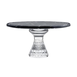 Saint-Louis Crystal Quadrille Footed Tray | Kneen & Co