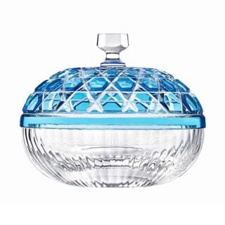 Saint-Louis Crystal Royal Small Box Sky Blue | Kneen & Co