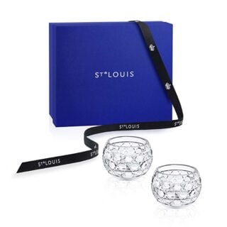 Saint-Louis Crystal Royal Small Votives gift set of 2 | Kneen & Co