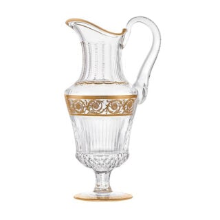 Saint-Louis Crystal Thistle Gold Water Jug | Kneen & Co
