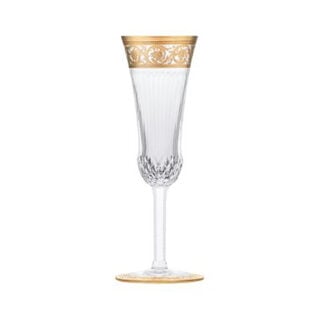 Saint-Louis Crystal Thistle Gold Champagne Flute | Kneen & Co