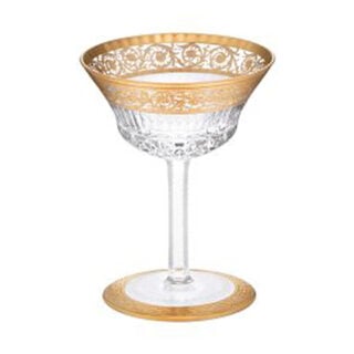 Saint-Louis Crystal Thistle Gold Champagne Coupe | Kneen & Co