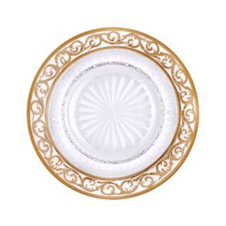Saint-Louis Crystal Thistle Gold Saucer | Kneen & Co