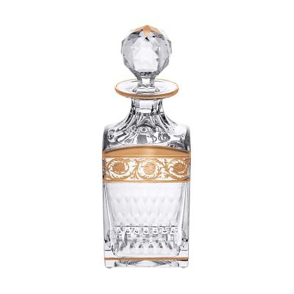 SAINTLOUIS-ThistleGold-30720000-or_square_decanter_diving-rvb-1200x1200-100KB Saint-Louis Crystal Thistle Gold Square Decanter | Kneen & Co