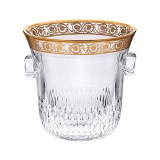 Saint-Louis Crystal Thistle Gold Champagne Bucket | Kneen & Co