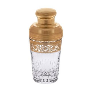Saint-Louis Crystal Thistle Gold Cocktail Shaker | Kneen & Co