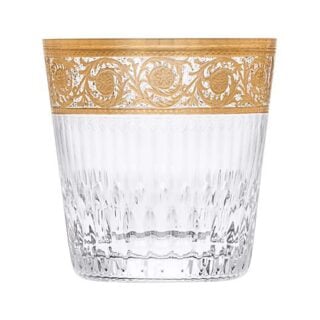 Saint-Louis Crystal Thistle Gold Large Old Fashioned | Kneen & Co