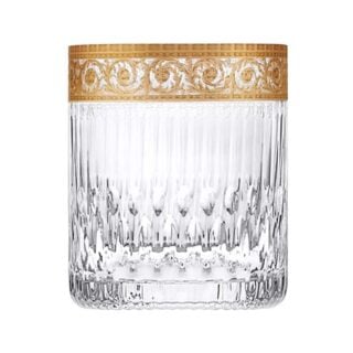 Saint-Louis Crystal Thistle Gold Cylindrical Tumbler | Kneen & Co