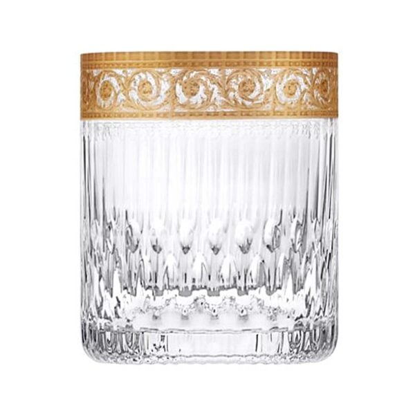 Saint-Louis Crystal Thistle Gold Cylindrical Tumbler | Kneen & Co