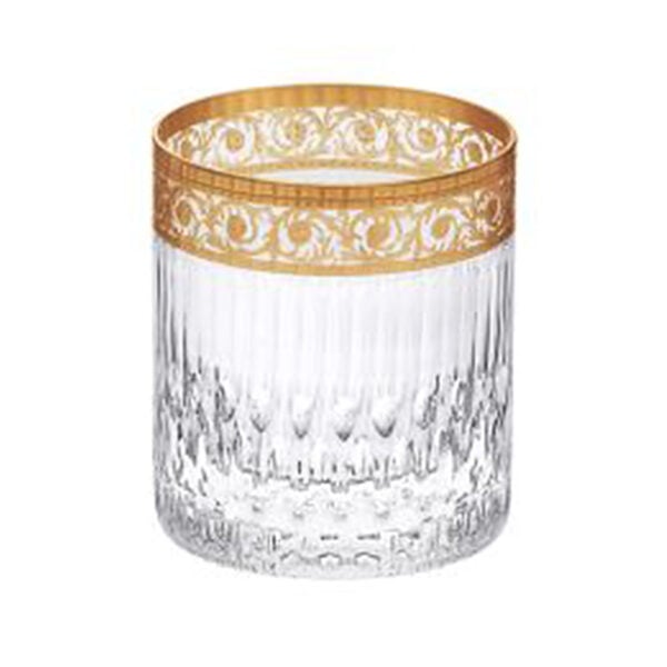 Saint-Louis Crystal Thistle Gold Cylindrical Tumbler | Kneen & Co