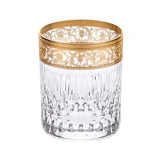 SAINTLOUIS-ThistleGold-30725800-2-1200×1200-100KB Saint-Louis Crystal Thistle Gold Small Cylindrical Tumbler | Kneen & Co