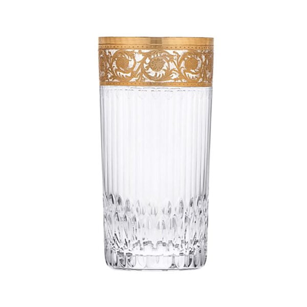 Saint-Louis Crystal Thistle Gold Highball | Kneen & Co