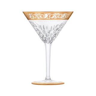 Saint-Louis Crystal Thistle Gold Cocktail Glass | Kneen & Co