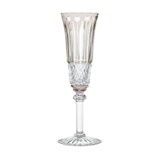 Saint-Louis Crystal Tommy Flannel Grey Champagne Flute | Kneen & Co