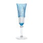 Saint-Louis Crystal Tommy Sky Blue Champagne Flute | Kneen & Co