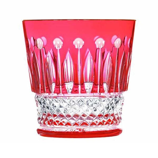 Saint-Louis Crystal Tommy Red Medium Old Fashioned | Kneen & Co