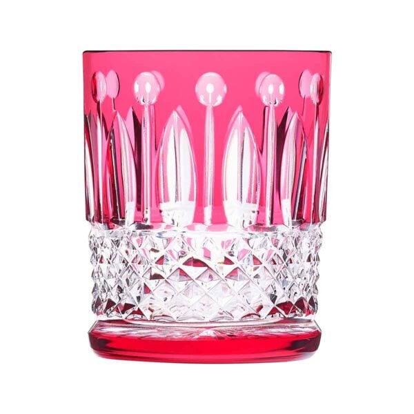 Saint-Louis Crystal Tommy Red Small Cylindrical Tumbler| Kneen & Co