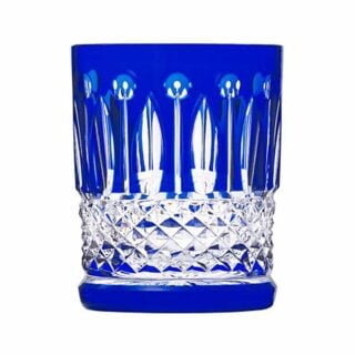 Saint-Louis Crystal Tommy Dark Blue Small Cylindrical Tumbler| Kneen & Co