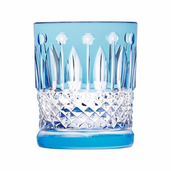 SAINTLOUIS-TommyClrdBarware-12425826-Skybluesmallcylindricaltumbler-Front-1200x1200-100KB Saint-Louis Crystal Tommy Sky Blue Small Cylindrical Tumbler| Kneen & Co