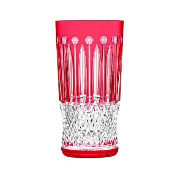 Saint-Louis Crystal Tommy Red Highball | Kneen & Co
