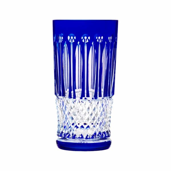 Saint-Louis Crystal Tommy Dark Blue Highball | Kneen & Co