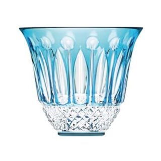 Saint-Louis Crystal Tommy Sky Blue Flared Tumbler | Kneen & Co