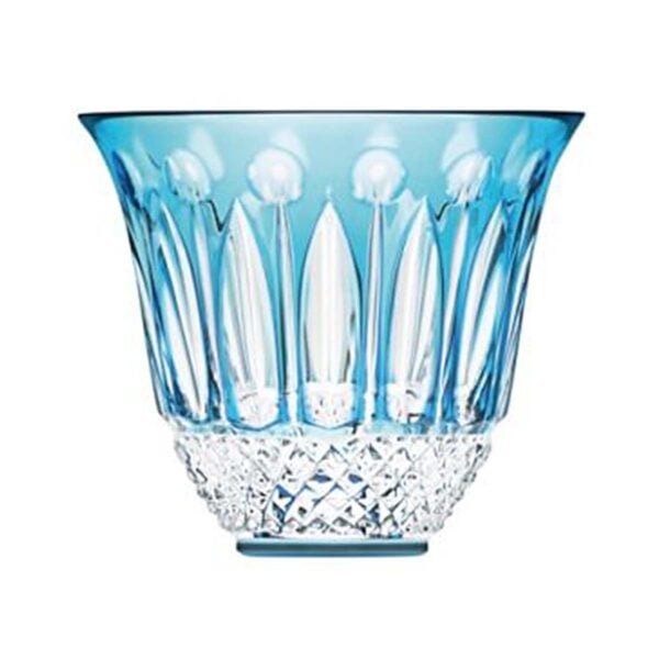 Saint-Louis Crystal Tommy Sky Blue Flared Tumbler | Kneen & Co