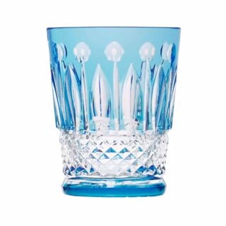 Saint-Louis Crystal Tommy Sky Blue Shot Glass | Kneen & Co