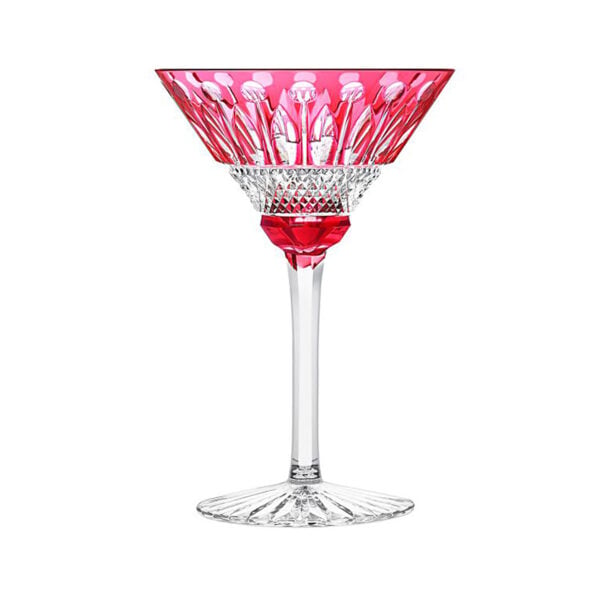 Saint-Louis Crystal Tommy Red Cocktail Glass | Kneen & Co