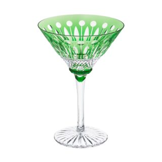 Saint-Louis Crystal Tommy Green Cocktail Glass | Kneen & Co