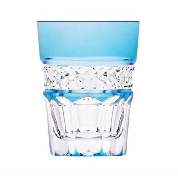 Saint-Louis Crystal Trianon Sky Blue Shot Glass | Kneen & Co