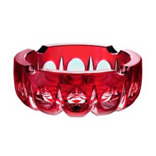 Saint Louis Red Crystal Ashtray | Kneen & Co