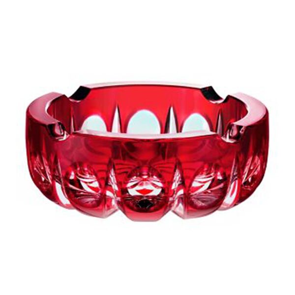 Saint Louis Red Crystal Ashtray | Kneen & Co