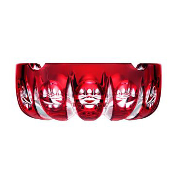 Saint Louis Red Crystal Ashtray | Kneen & Co