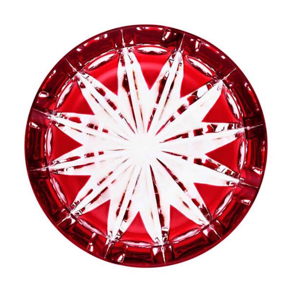 Saint Louis Red Crystal Ashtray | Kneen & Co