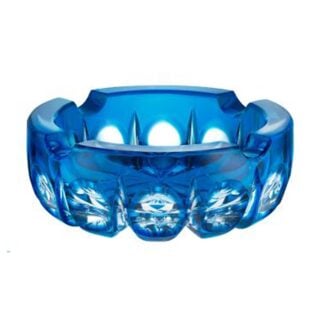 Saint Louis Blue Crystal Ashtray | Kneen & Co