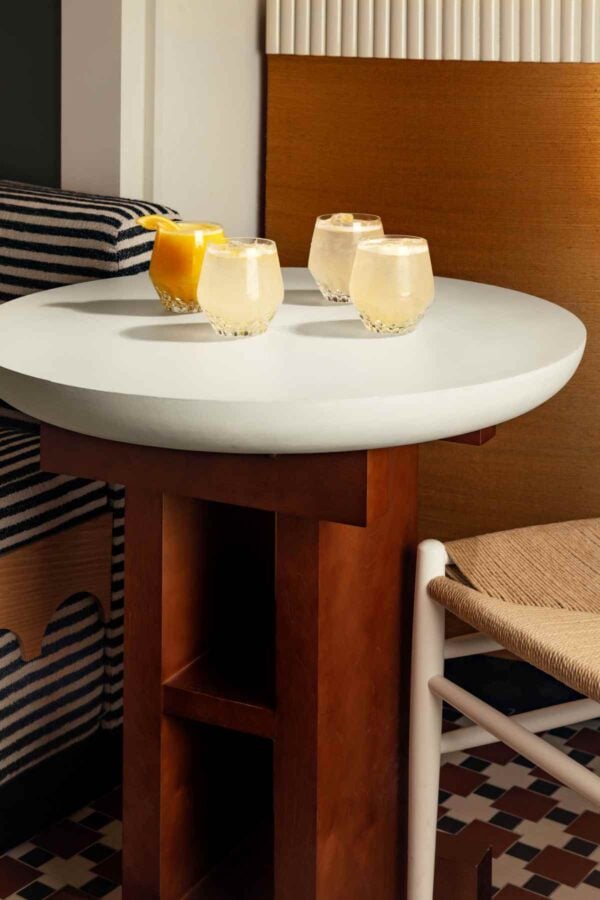 Saint-Louis Crystal Folia Medium Tumblers on table | Kneen & Co