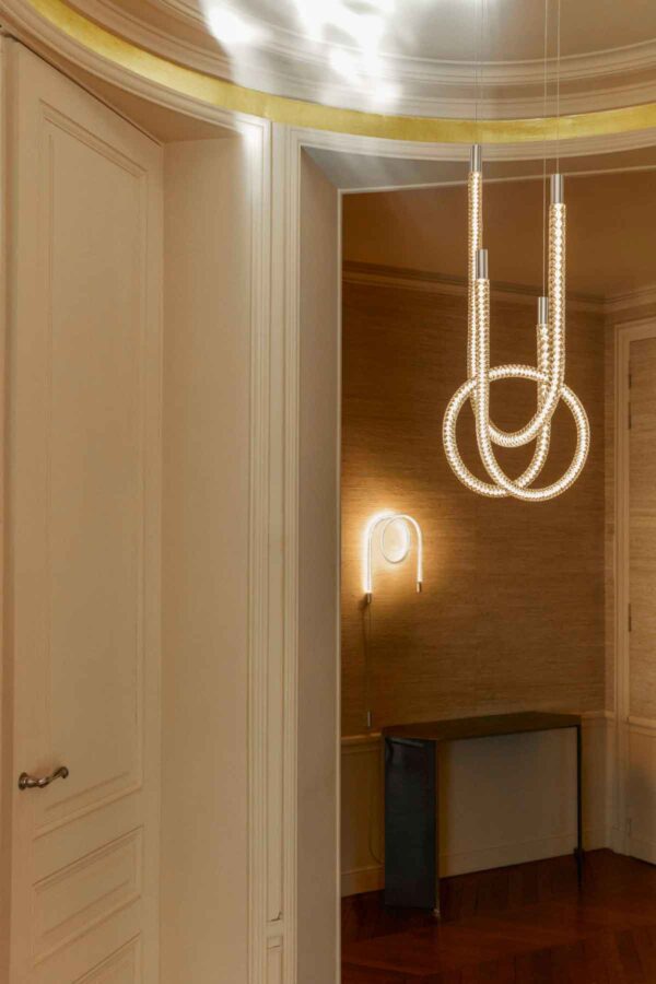 Saint-Louis Torsade 2L Pendant set in hallway | Kneen & Co