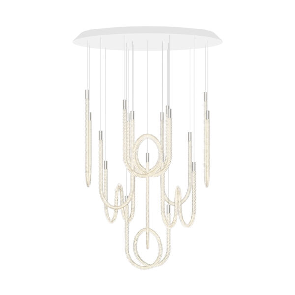 Saint-Louis Torsade 10L Chandelier Round H135 | Kneen & Co