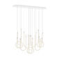 Saint-Louis Torsade 10L Chandelier Horizontal H180 | Kneen & Co