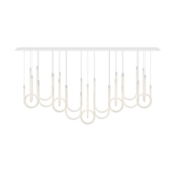 Saint-Louis Torsade 18L Chandelier Horizontal H140 | Kneen & Co