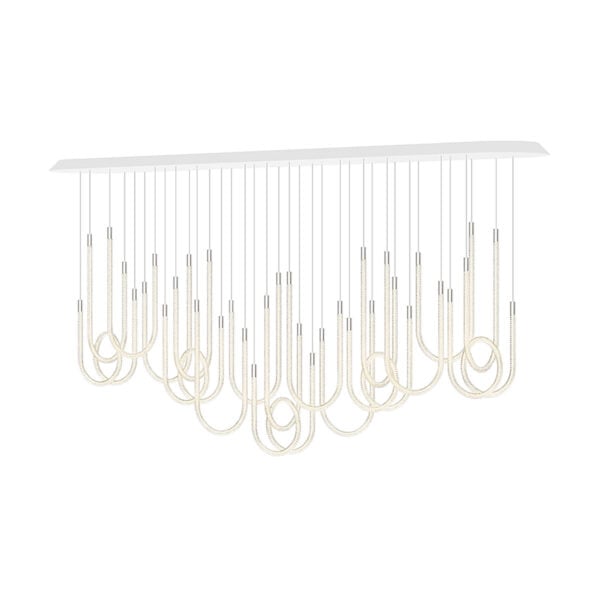 Saint-Louis Torsade 18L Chandelier Horizontal H140 | Kneen & Co