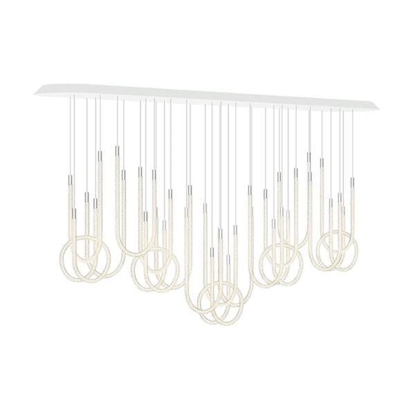 Saint-Louis Torsade 18L Chandelier Horizontal H140 | Kneen & Co