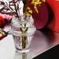 Saint-Louis Crystal Matrice Vase Medium with flowers | Kneen & Co