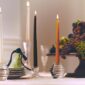 Saint Louis Crystal Oxymore and Jardy Candlesticks on a festive table | Kneen & Co