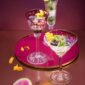 Saint-Louis Crystal Tommy Amethyst Champagne Hock, Clear Champagne Flute, and Cocktail Glass | Kneen & Co