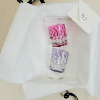 Saint-Louis Crystal Tommy Amethyst and Purple Cylindrical Tumblers | Kneen & Co