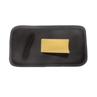 TF Design Large Serving Board with Cheese Spreader Grey
