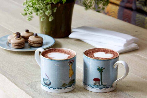 Wedgwood Kit Kemp Sailor’s Farewell Dinnerware set on table | Kneen & Co