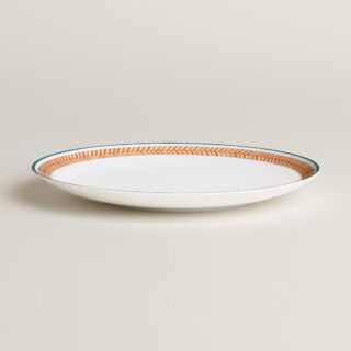 HERMES-enContrepoint-065007P-front-wm-4-1200×1200-100KB Hermès en Contrepoint Dessert Plate n°1 – Set of 2 | Kneen & Co